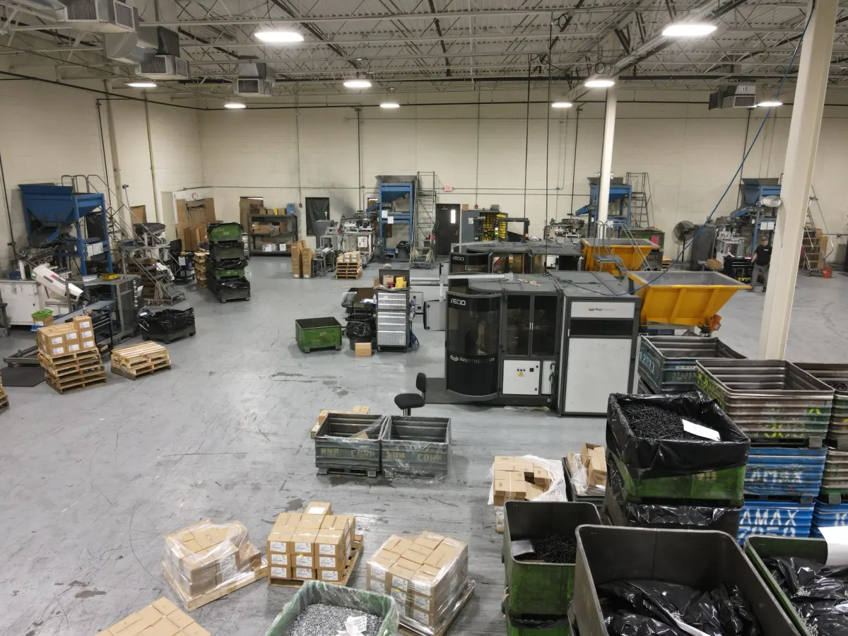 Sort-Tek automated inspection machines on the facility floor